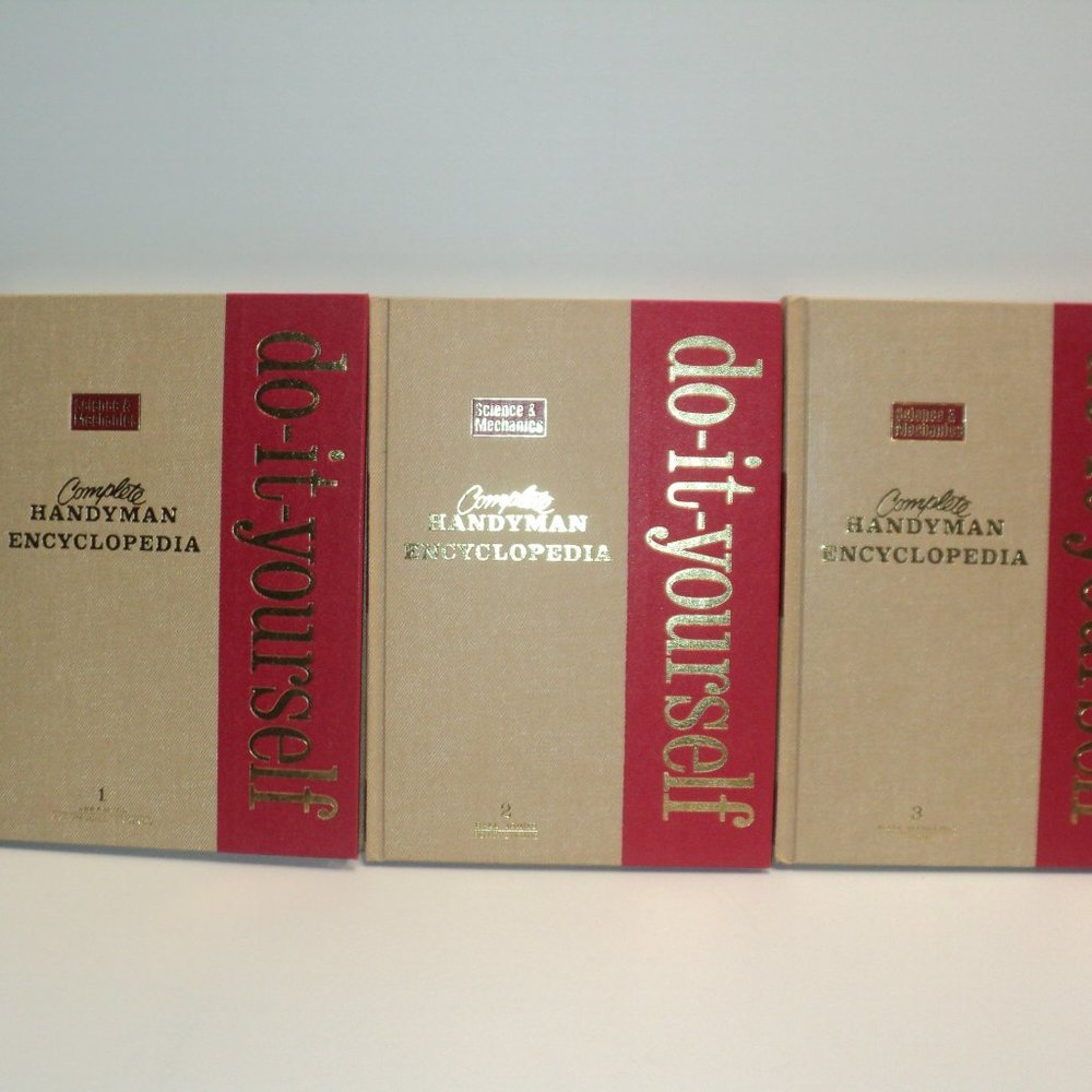 3 Volumes of Science & Mechanics Handyman Encyclopedias Do-It-Yourself Excellent